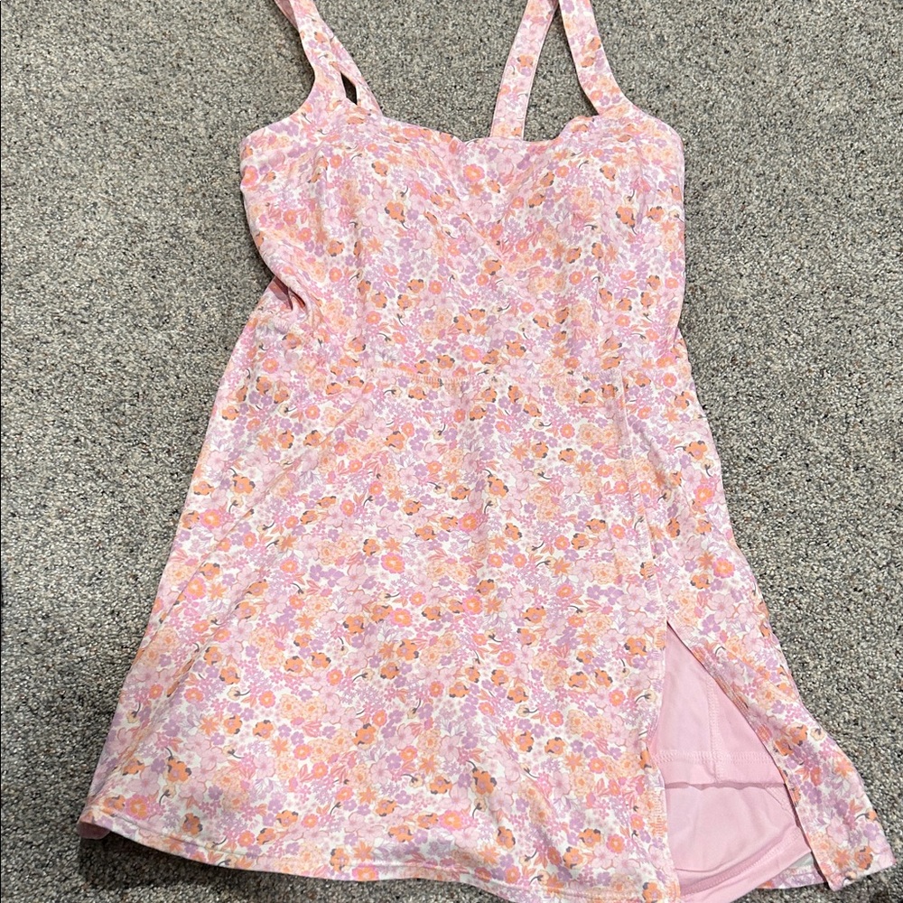 JoyLab Pink Floral Mini Dress
